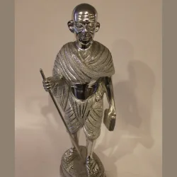 Mahatma Gandhi Silver Statue