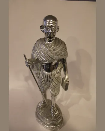 Mahatma Gandhi Silver Statue