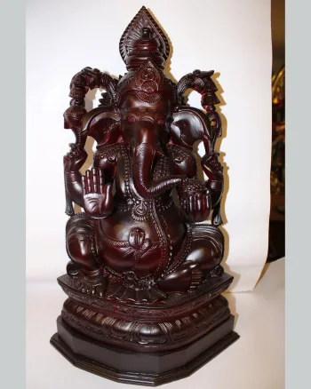 Wooden Ganapathy Statue