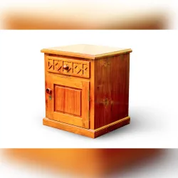 Wooden Side Table with storage